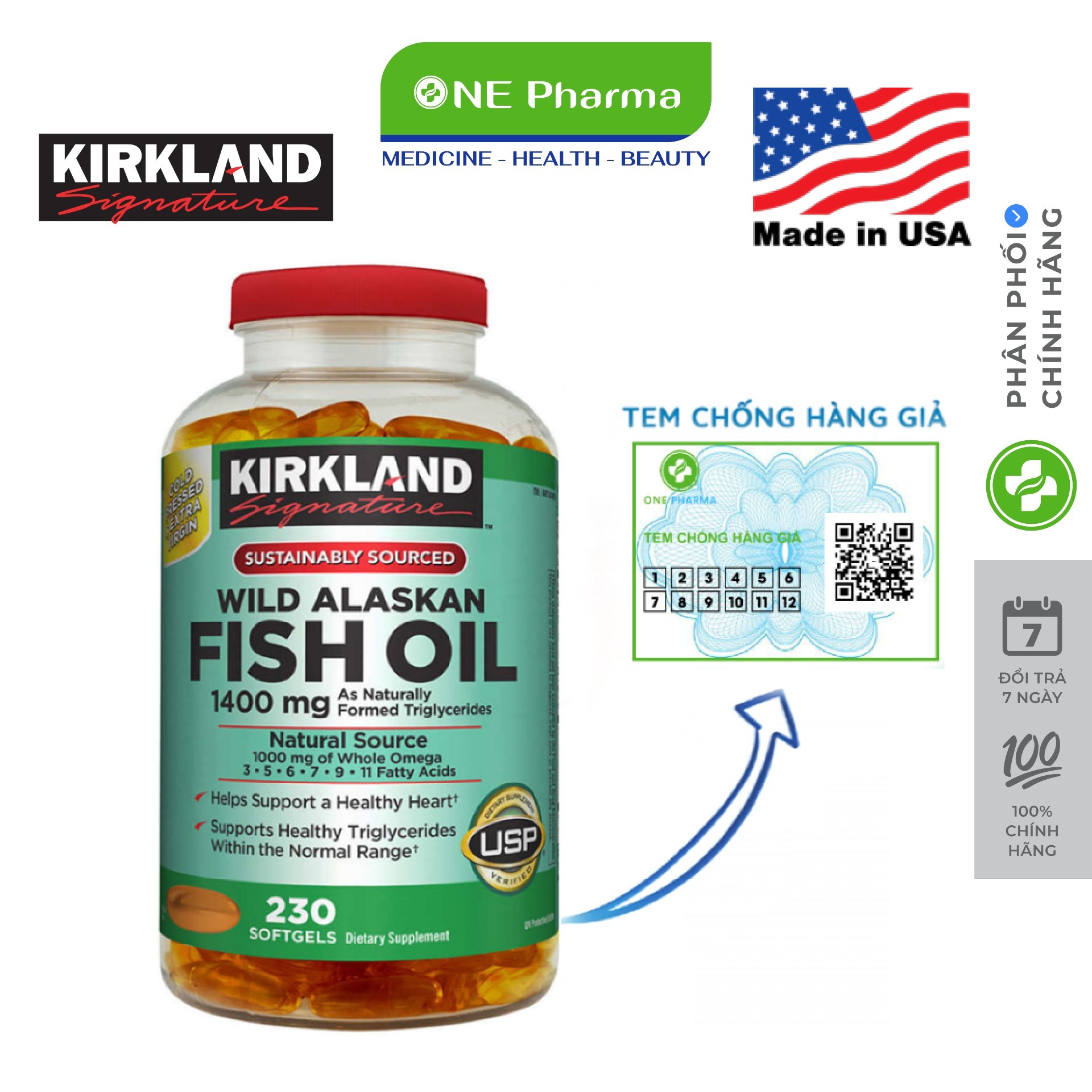 Oral tablets fish oil Alaska Kirkland Signature Wild Alaskan fish oil 1400