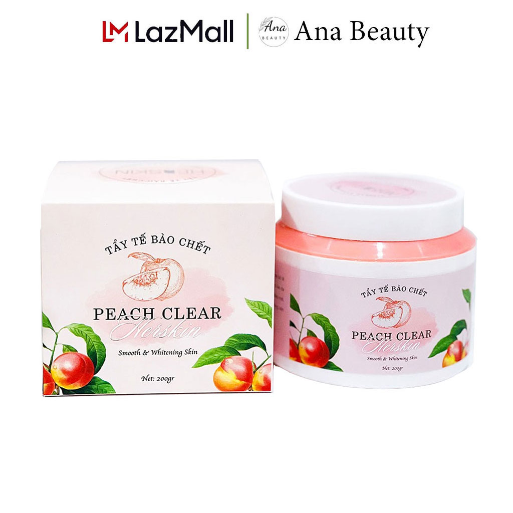 Kem Tẩy Tế Bào Chết Toàn Thân Body Từ Trái Đào Herskin Body Peach Clear Hũ 200gr