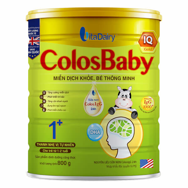 Sữa COLOSBABY IQ Gold 1+ 800G (trẻ từ 1-2 tuổi)