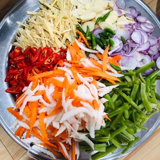 ✅GÂN BÒ MUỐI RAU TIẾN VUA