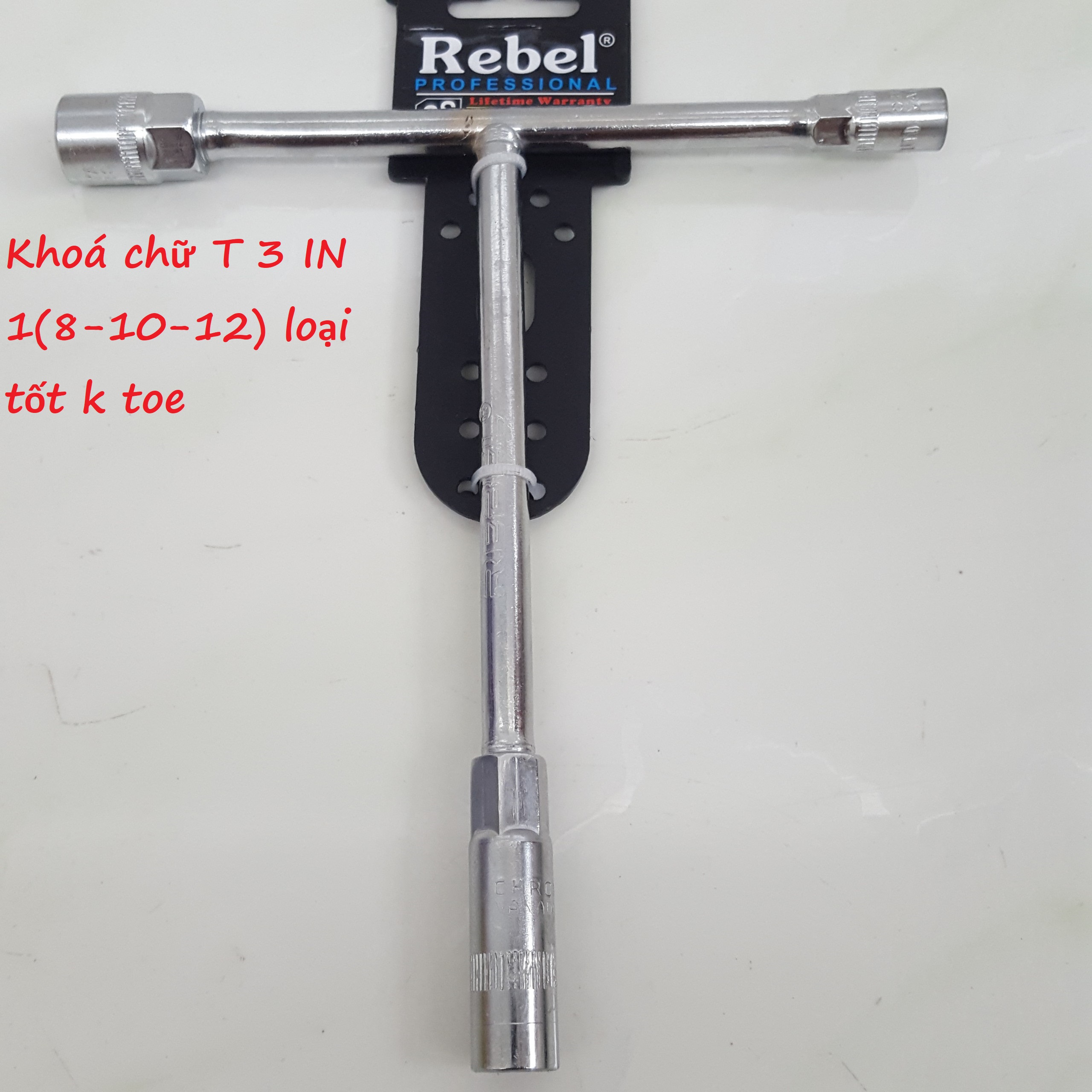 Khoá chữ T 3 IN 1(8-10-12) hoặc (10-12-14) hiệu REBEL loại tốt