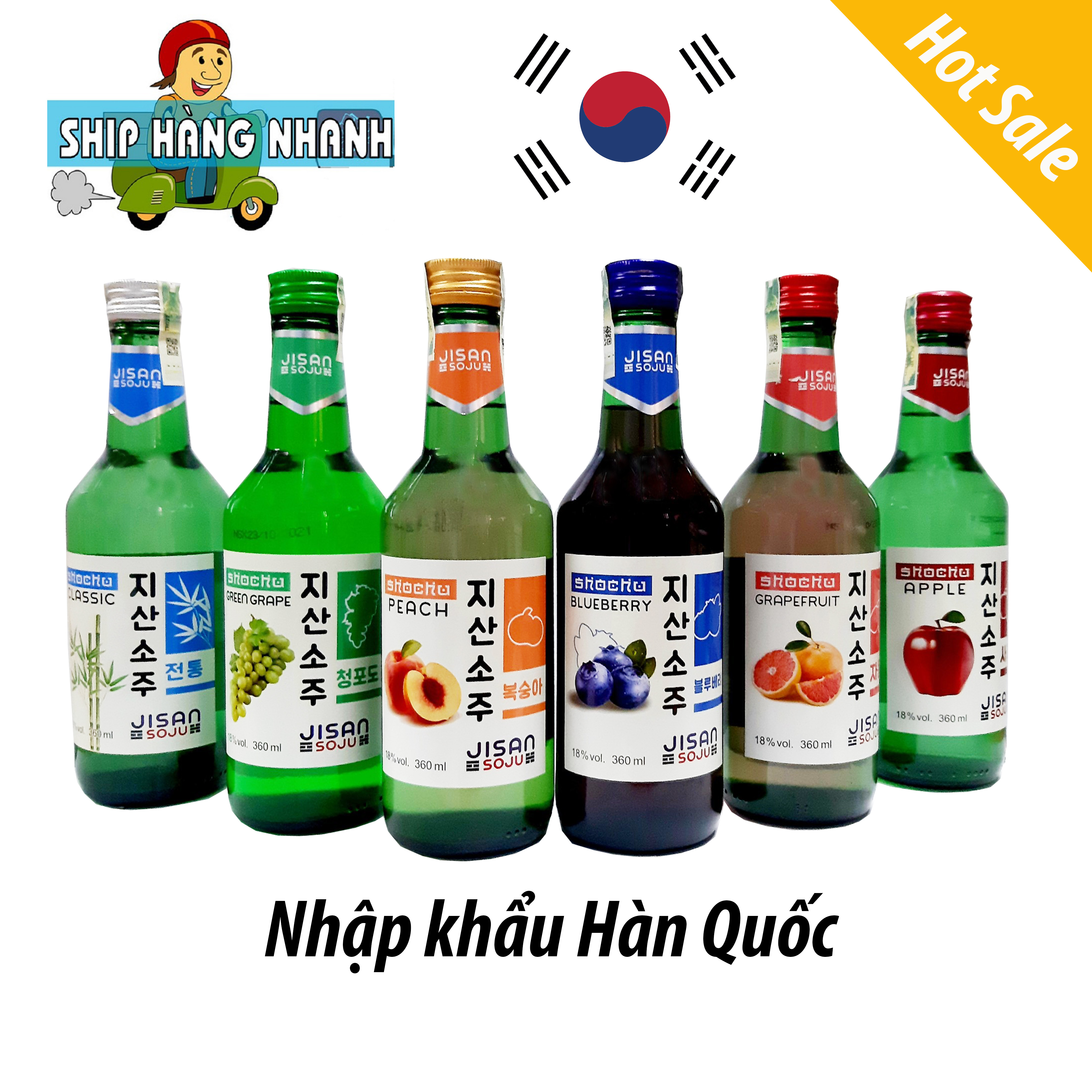 Soju Sochu Hàn Quốc Nhập Khẩu đủ vị