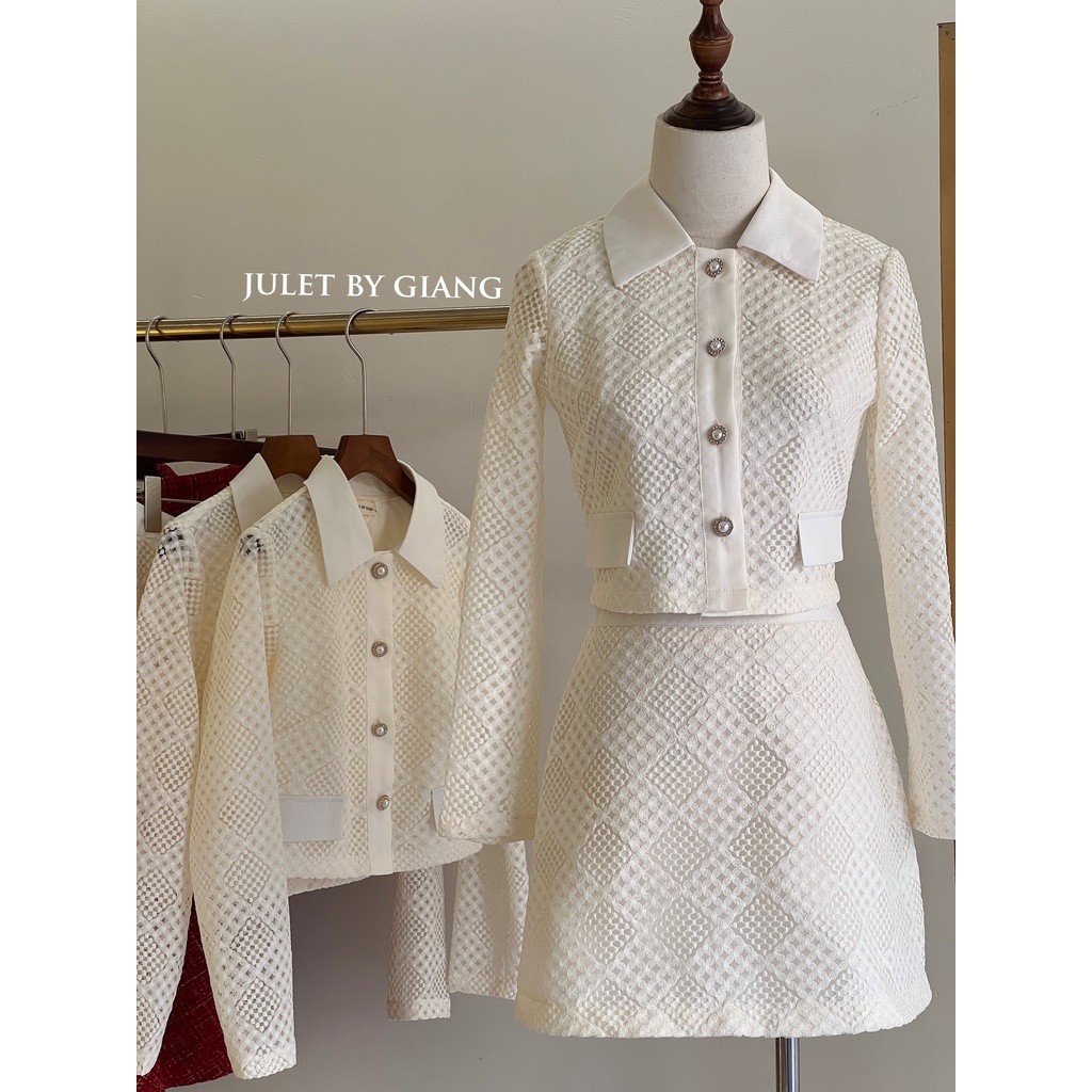 Chân váy ren tafta tách lẻ set- size s/m/l- hàng chính hãng- juletbygiang