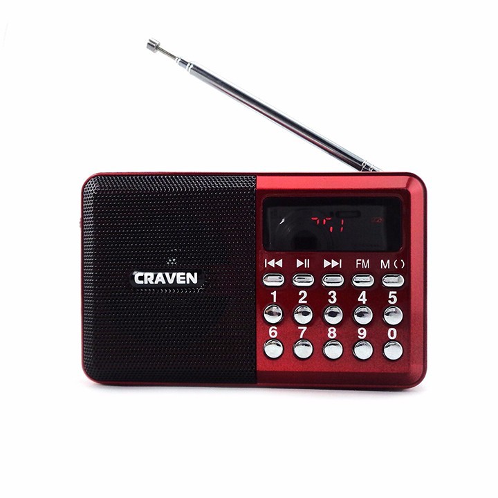 Loa đài craven - cr26 nghe nhạc, thẻ nhớ, fm - loa đài