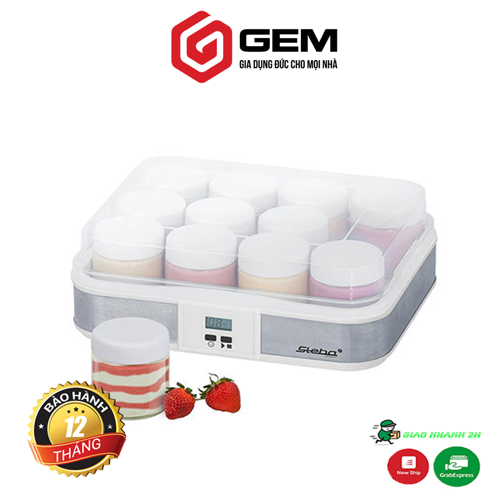 Máy làm sữa chua Steba JM2 - Máy làm sữa chua hũ thuỷ tinh - Máy làm sữa chua tự động - Nhập khẩu máy làm sữa chua - Ủ sữa chua - Máy làm sữa chua tại nhà.