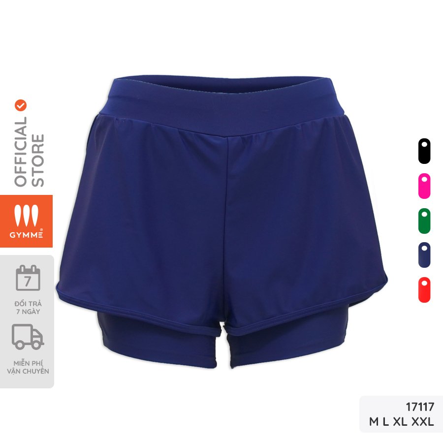 Đồ bơi nữ bikini short bikini bơi nữ 2 lớp gymme - 17117