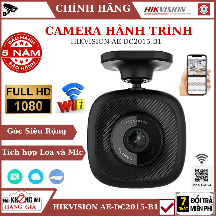 Camera hành trình hikvision ae-dc2015-b1 , full hd , góc siêu rộng , tích hợp míc và loa , camera oto , camera siêu nhỏ , camera an ninh , camera giám sát , camera an ninh , camera hành trình oto