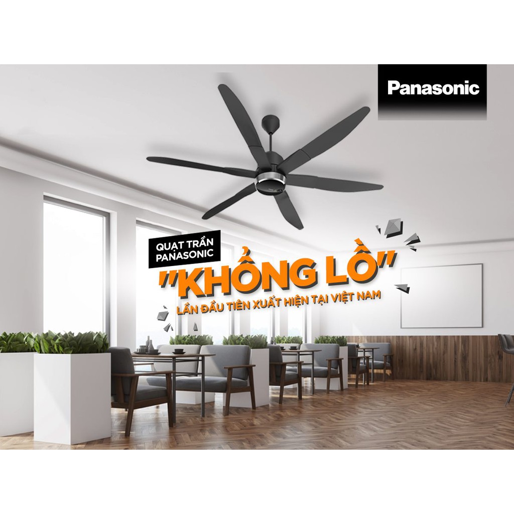 Quạt trần panasonic f-70zbp đường kính 180cm, ti 40cm