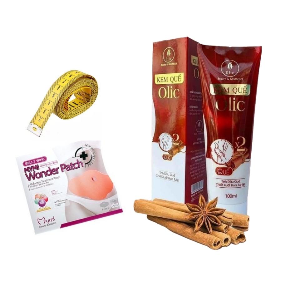 Combo 2 gel tan mỡ quế olic co 100ml - thon gọn vòng eo