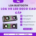 Loa Bluetooth V8 Giá Tốt Loa bluetooth không dây V8 mini cầm tay công suất lớn  Loa Bluetooth Mini Để Bàn V8 Trang Trí Decor Cao Cấp Loa Bluetooth V8 phiên bản mới thiết kế trong suốt