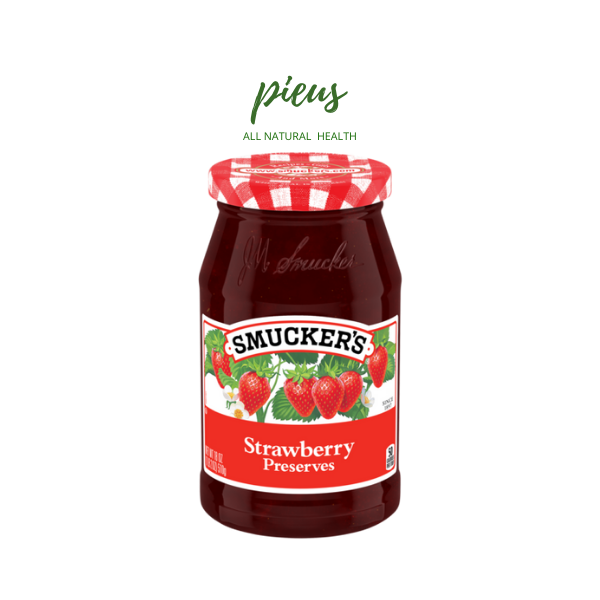 Mứt dâu | Strawberry Preserves Smucker's 340 gr | Mứt trái cây nhập khẩu Mỹ - Nguyên liệu pha chế, làm bánh