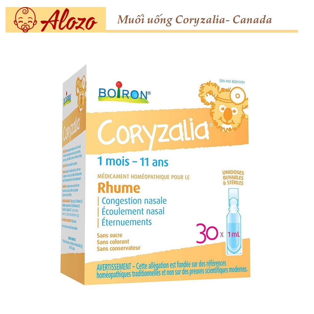 Muối uống Coryzalia Boiron vi lượng đồng căn