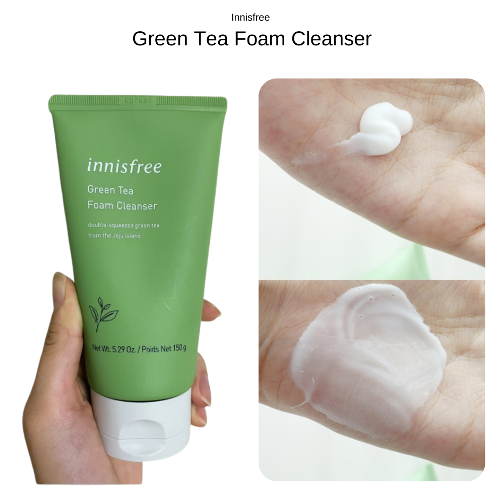 Sữa Rửa Mặt Innisfree Green Tea Foam Cleanser 150ml, Tinh Chất Trà Xanh Hàn Quốc