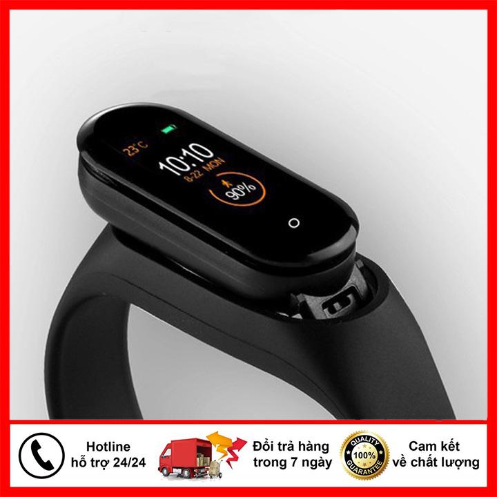 [SALE GIÁ SỐC] Vòng đeo tay theo dõi sức khỏe, Đồng hồ thể thao M4 chống nước IP65 - Đo huyết áp nhịp tim