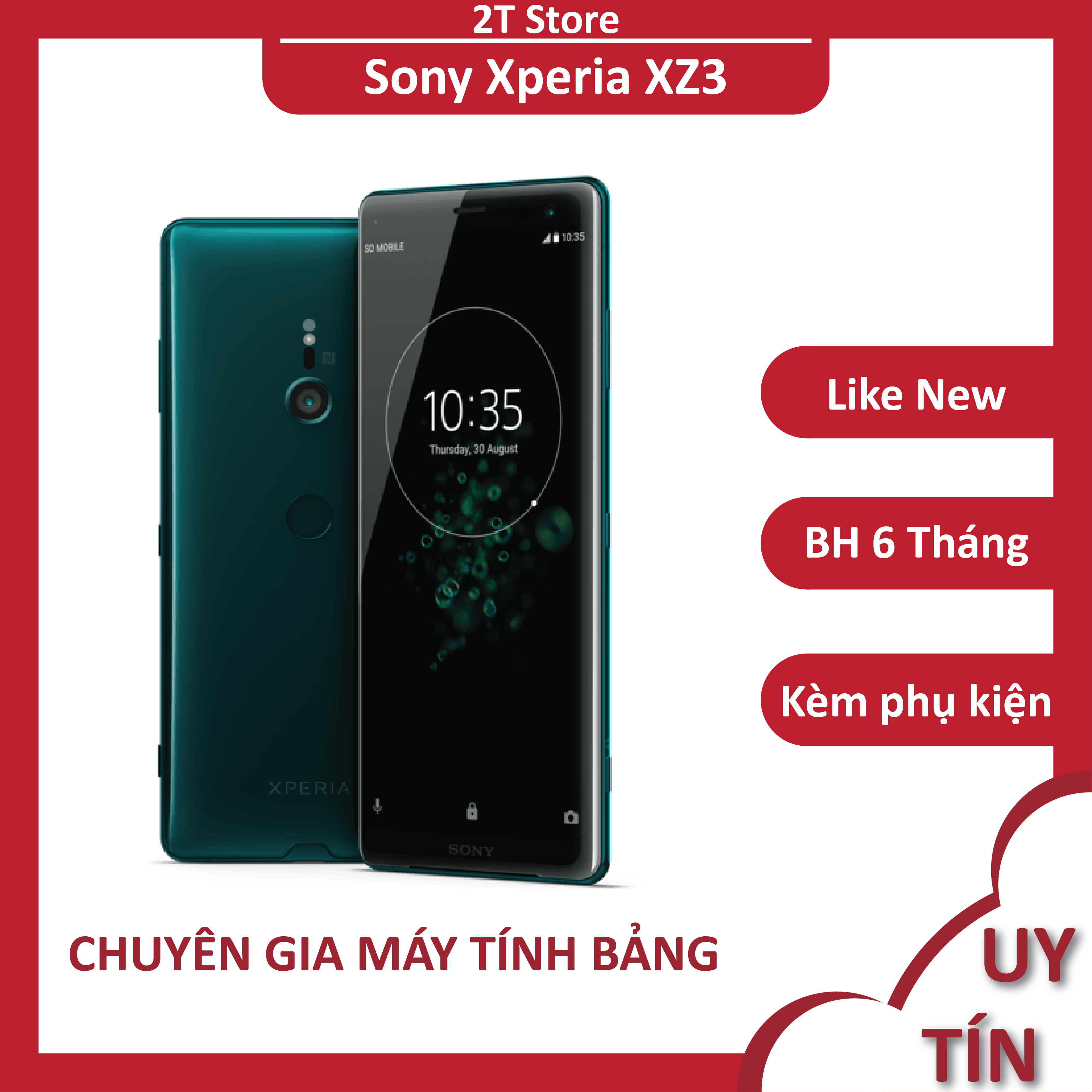 Điện thoại Sony Xz3 màn hình 2K RAM 4/64GB chip Snapdragon 845 thiết kế mỏng đẹp cao cấp