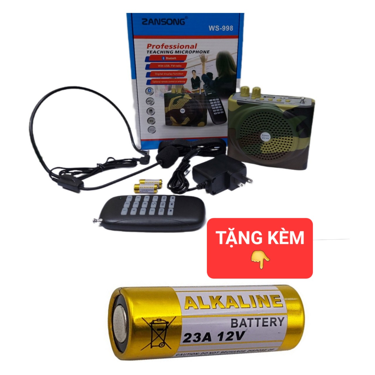 Loa ws 998 bluetooth tặng kèm 1 pin điều khiển từ xa_oanhthảo86