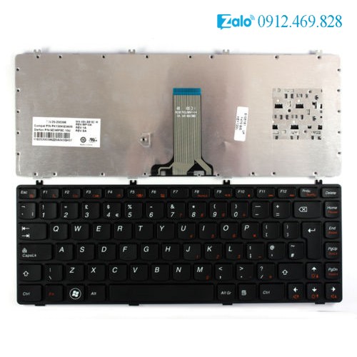 Bàn phím laptop lenovo ideapad y470 y470m y470n y470p – y470