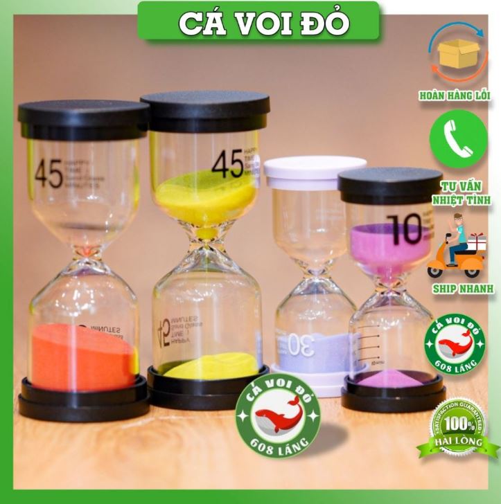 Đồng hồ cát thời gian happy time - quà cho bé yêu 3 phút / 5 phút / 10 phút / 15 phút / 30 phút /