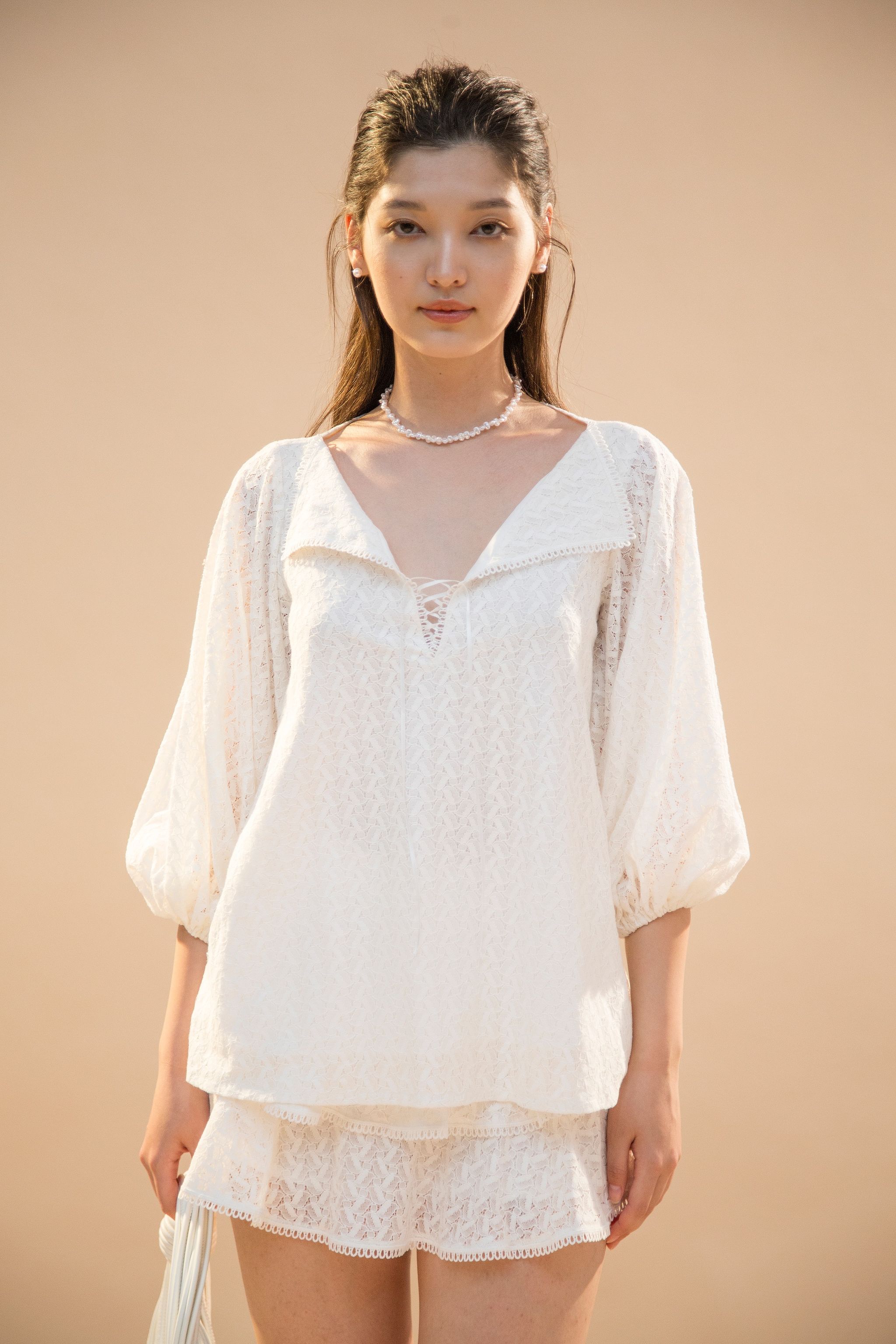 Áo tay dài cổ v - edini - a1527