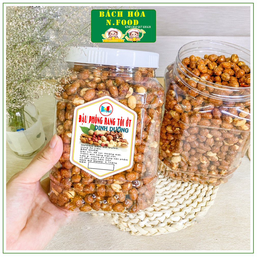 500gram Đậu phộng rang tỏi ớt cực ngon