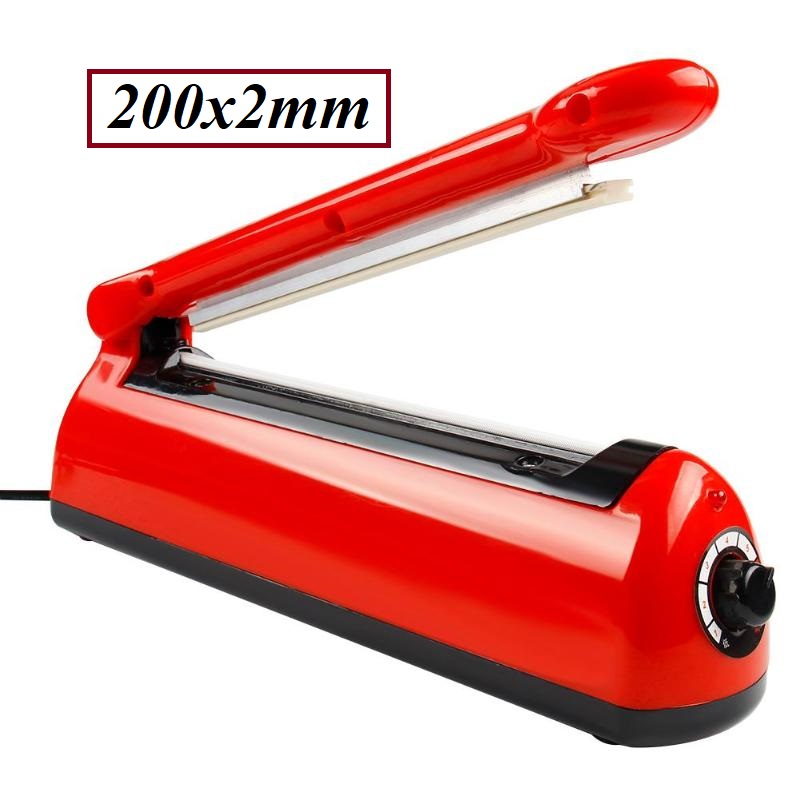 Máy hàn nhiệt 200mm - Máy ép hàn miệng túi nilon KHÔNG KÉN TÚI; túi zip bạc, craft, lọc trà, tự động ngắt khi đủ nhiệt