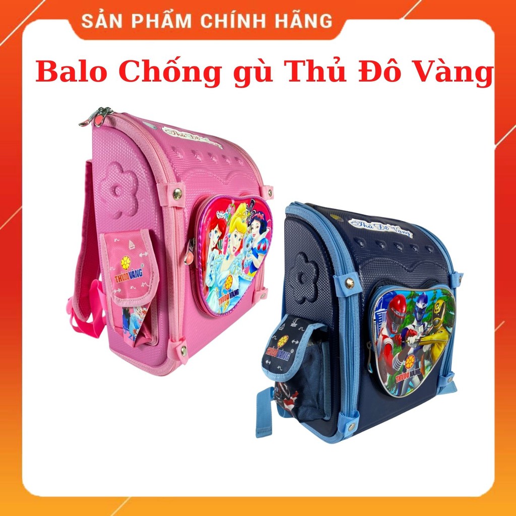 Balo chống gù học sinh dành cho bé Thủ Đô Vàng BG175/BT175
