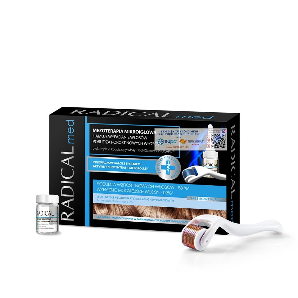 Tinh Chất Giúp Ngừa Rụng Tóc Meso roller - Radical Med Active Concentrate 12x3ml