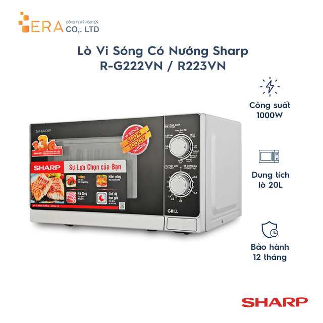Lò Vi Sóng Có Nướng Sharp R-G222VN / R223VN