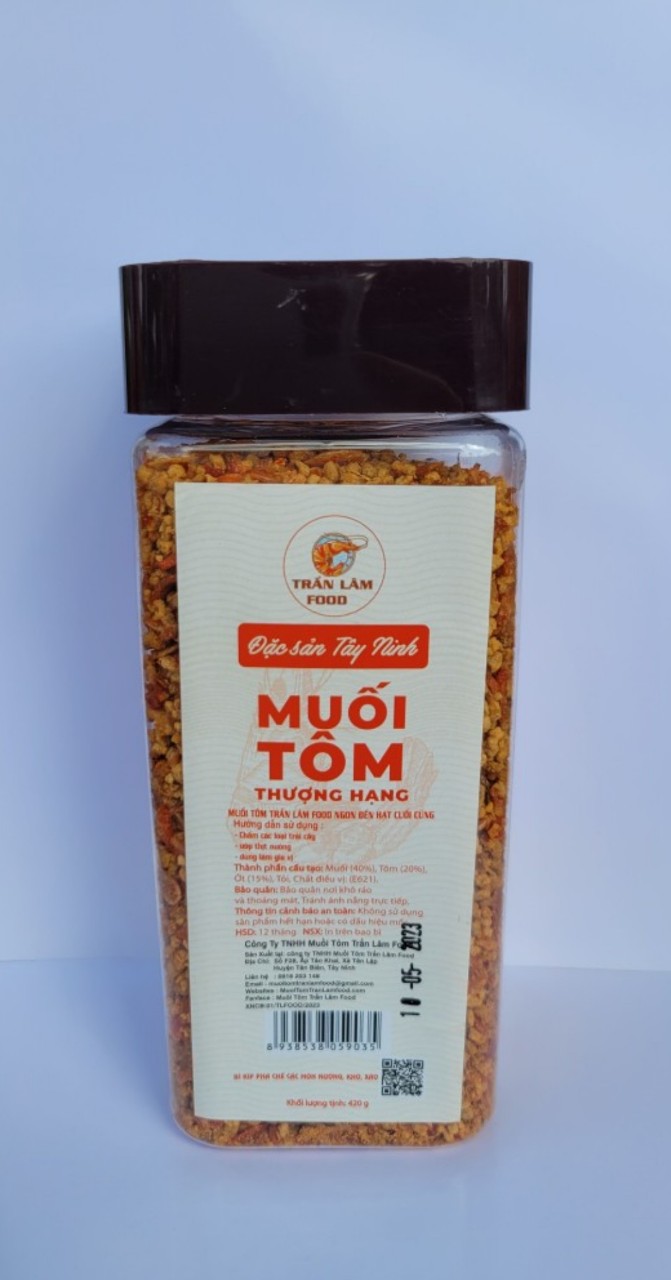 Muối tôm Thượng Hạng Trần Lâm Food 420g - Đặc sản Tây Ninh
