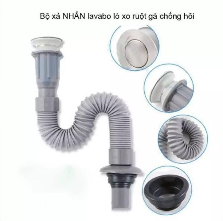 Ống xả lavabo nhựa cao cấp, dùng bền lâu