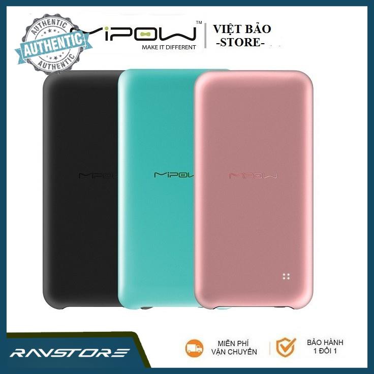 Sạc dự phòng mipow power cube 10000mah pd 18w - spt02