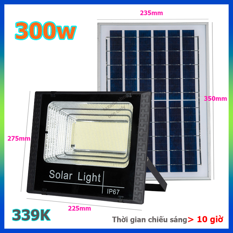 Đèn Pha năng lượng mặt trời 300W