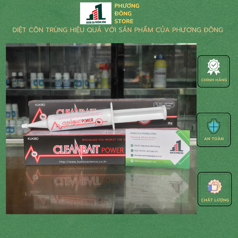 Thuốc diệt gián dạng gel Cleanbait Power- diệt gián Đức - tuýp 35g