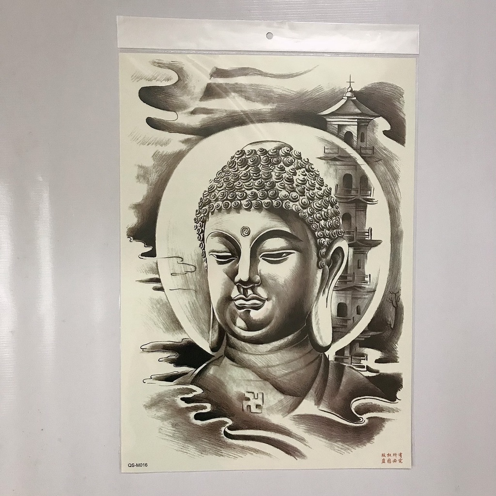 Hình Xăm Dán Tạm Thời Đôi Cánh Thiên Thần, Tiên Cá (21x15cm) Leo Shop