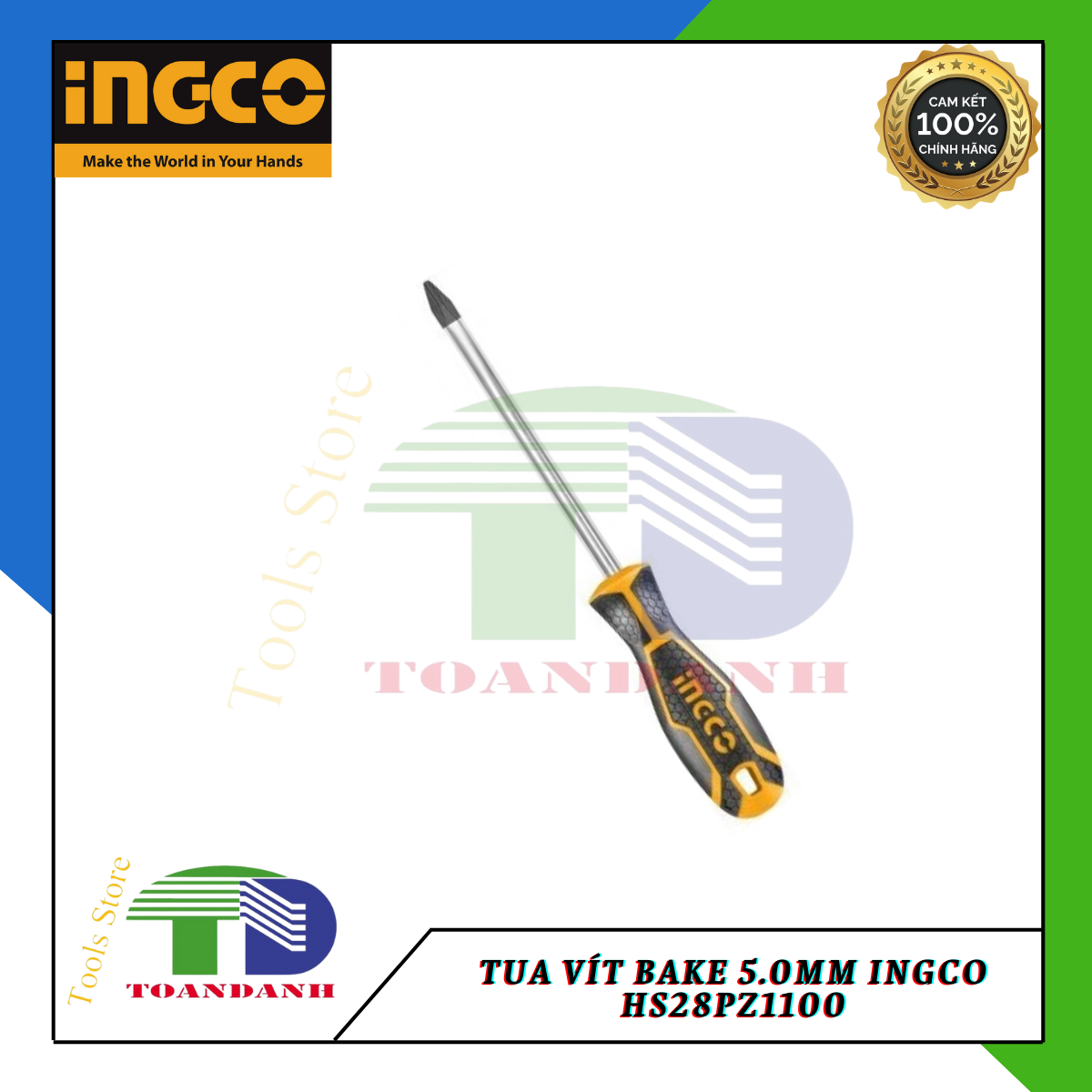 Tua vít bake 5.0mm ingco hs28pz1100