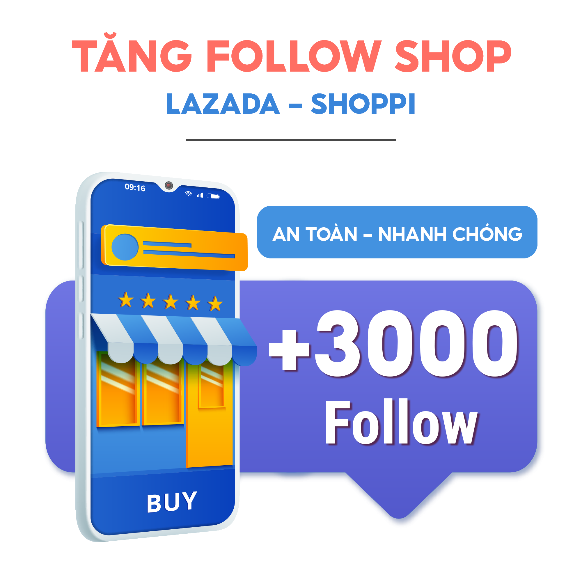 Gói Tăng 3000 Follow - Dịch Vụ Tăng Follow Shop Lazada - Shoppi. Nhanh Chóng, An Toàn, Hiệu Quả - Skydes