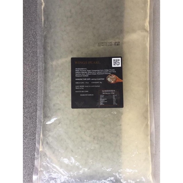 Trân châu 3Q hiệu Wings Đài Loan vị original gói 2kg
