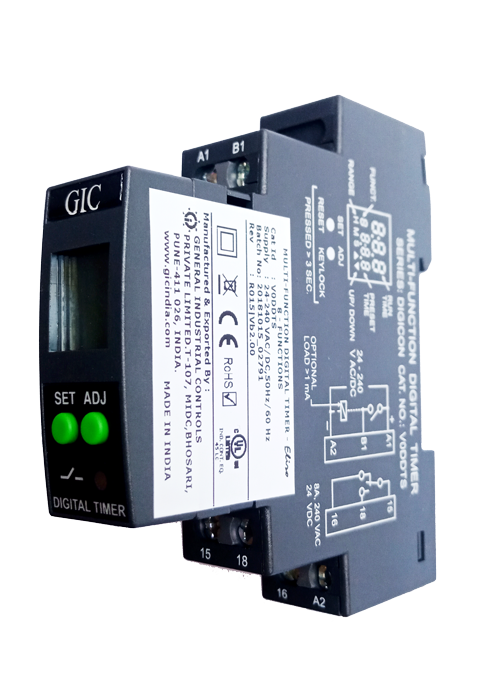 Timer kỹ thuật số đa năng 24-240vac/dc 1c/o v0ddts