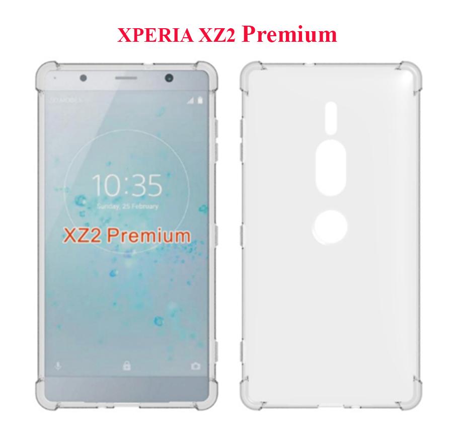 [HCM]Ốp Lưng Sony Xperia XZ2 Premium Trong Suốt Chống Sốc 4 Góc
