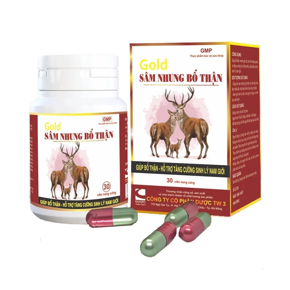 Sâm nhung bổ thận tw3 gold giúp bổ thận tráng dương, tăng cường sinh lý nam