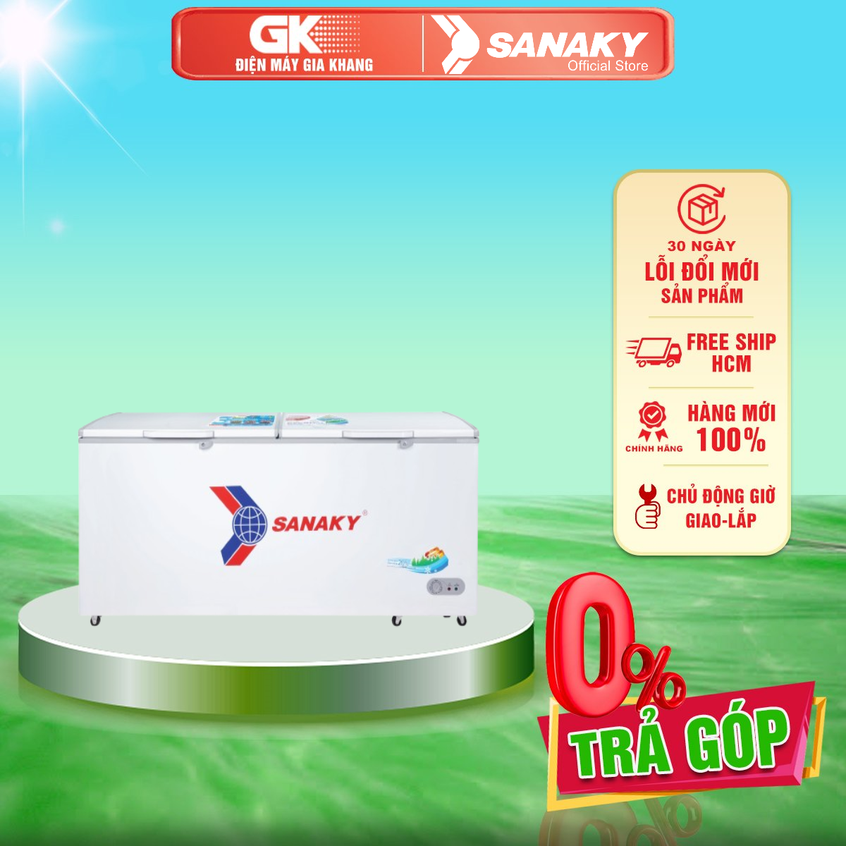 Tủ đông sanaky 860 lít vh-8699hy - giao toàn quốc