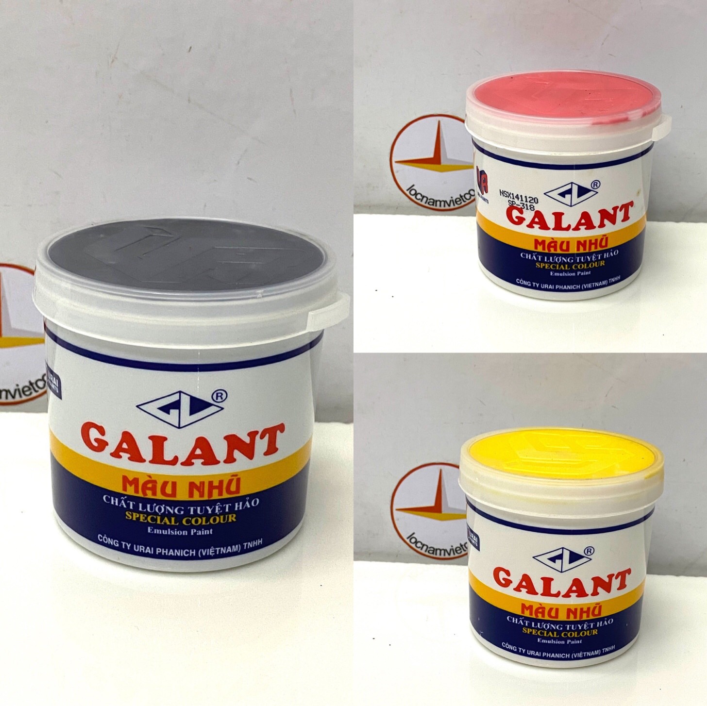 Combo 3 ve màu Galant (Đen, Đỏ, Vàng )
