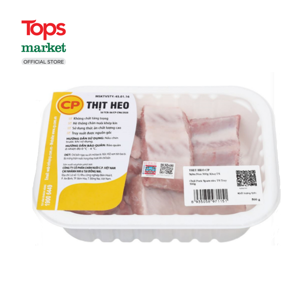 Sườn Non Heo CP 500G - Siêu Thị Tops Market
