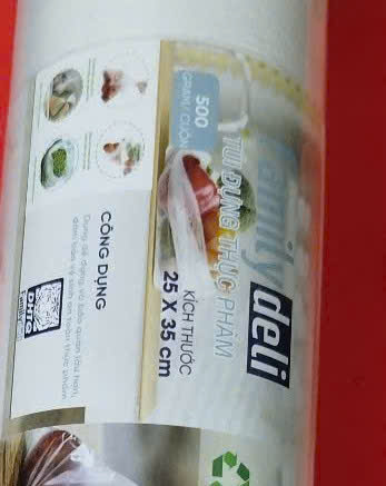 Túi Đựng Thực Phẩm Family Deli, Túi Thực Phẩm Tự Hủy size 25x35. Chất Liệu HDPE Tự Hủy Sinh Học - Không Có Chất Độc Hạ