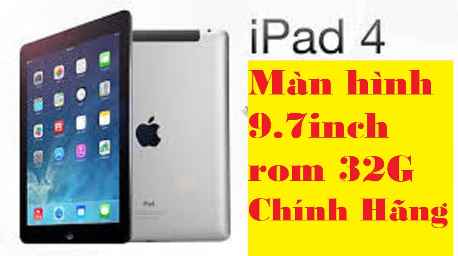 Máy Tính Bảng Chính Hãng giá rẻ IPAD 4 32G bản 4G+Wifi lướt Tiktok Zalo FB Youtube, chơi Liên Quân-Free Fire-PUBG mượt mà - Bảo hành 12 tháng