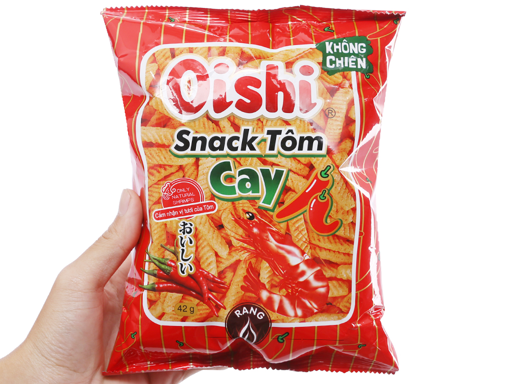 Combo 10 gói snack oishi tôm cay
