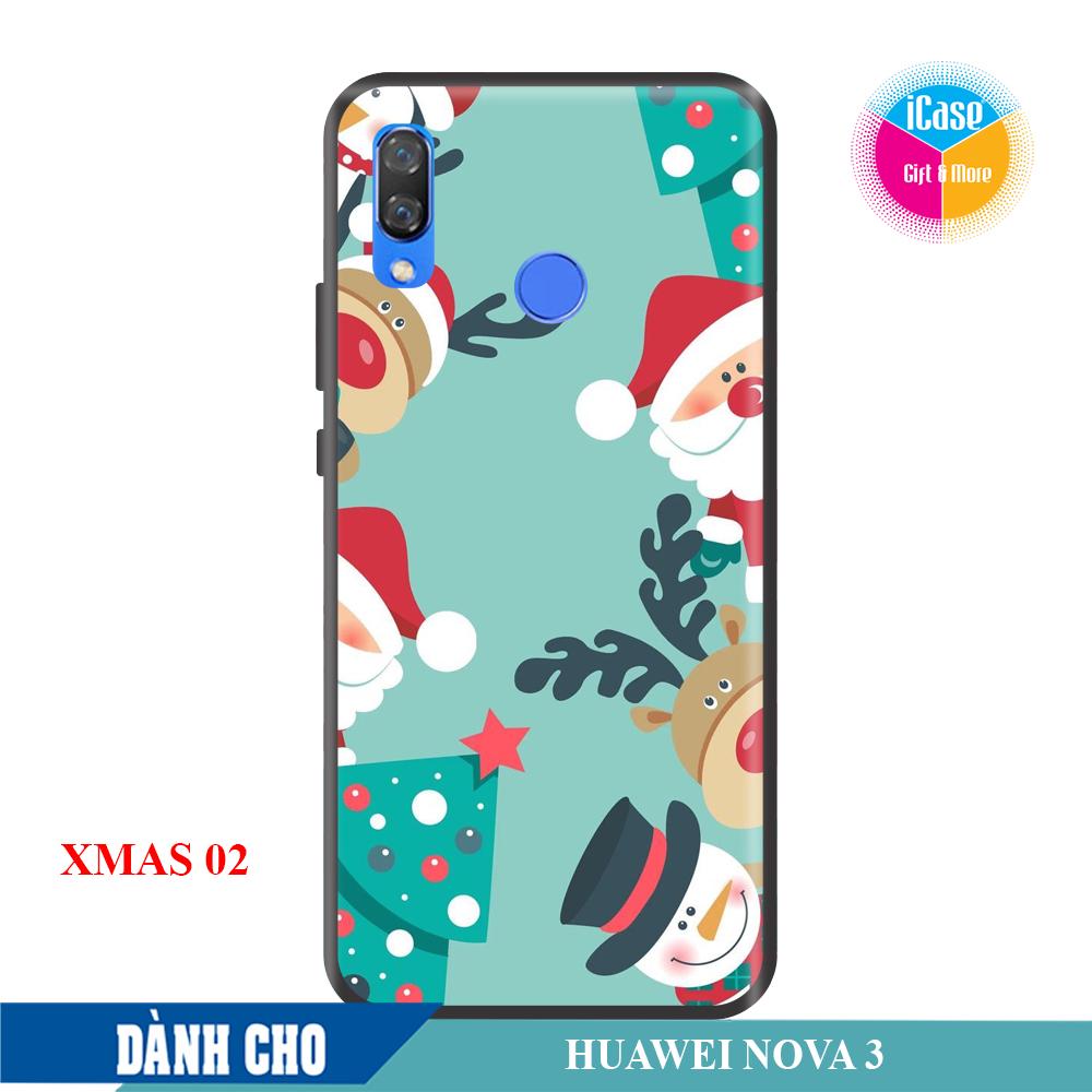 Ốp lưng tpu in nổi 4d giáng sinh dành cho huawei gr5 2017 / g5 mini / gr5 / honor 7c / nova 2i / nova 3 / nova 3e / nova 3i / y3 2017 / y3 2018 / y5 2017 / y5 ii / y6 ii / y6 prime / y6 pro 2019 / y7 pro 2019 / y9 2018
