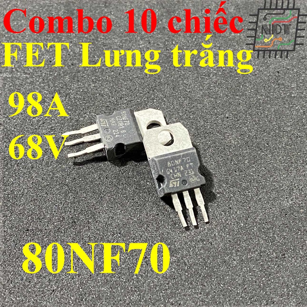 Combo 10 mosfet 80nf70