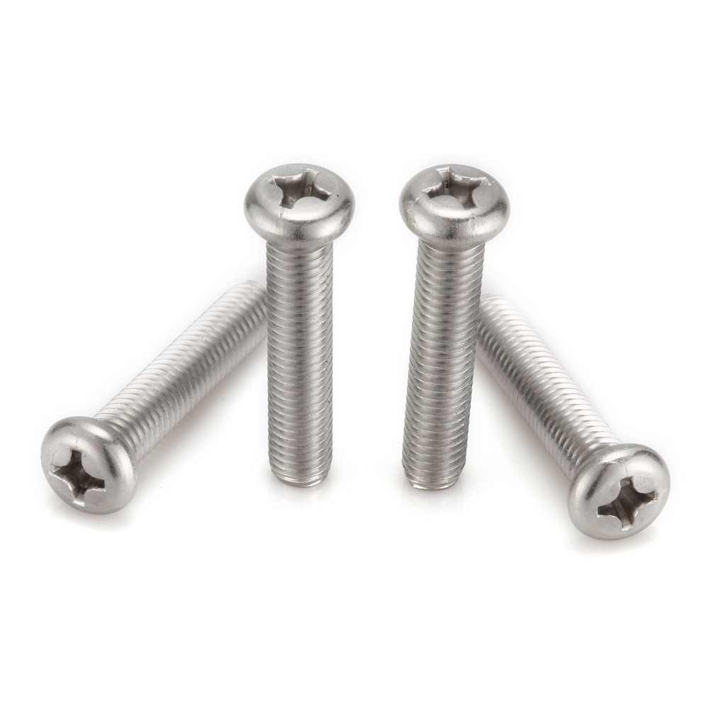 100 con  Vít đầu tròn M4 x 25 , vit bù lông inox đầu dù