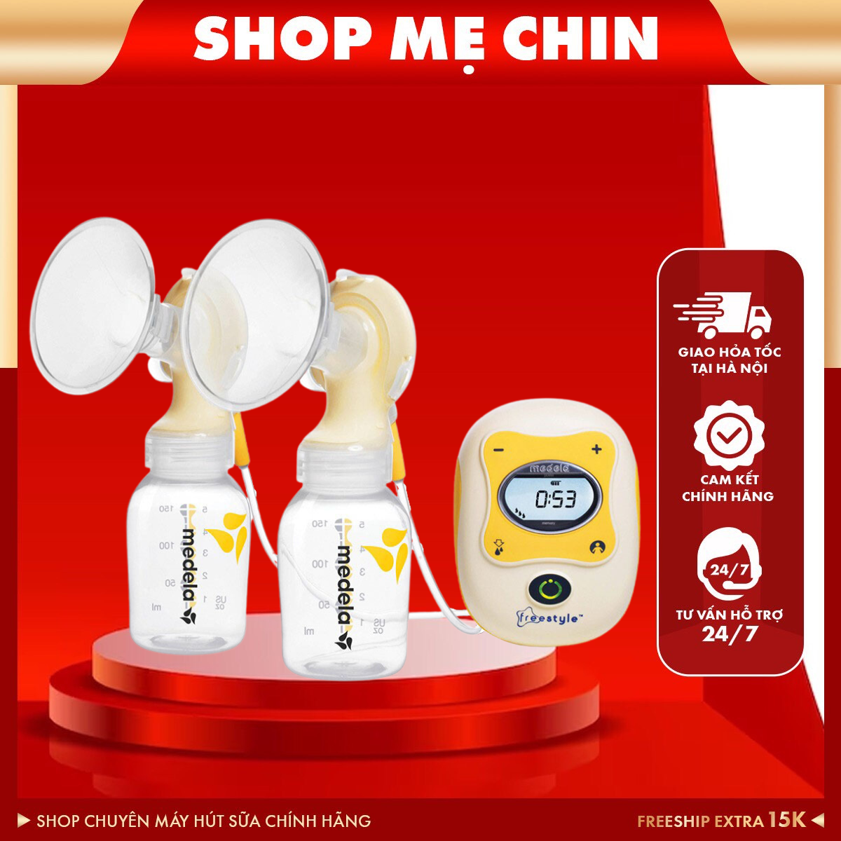 Máy hút sữa medela freestyle like new bản rút gọn xách tay Mỹ chính hãng